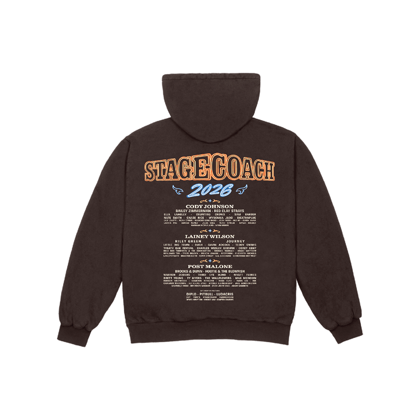 Neon Nights 2026 Lineup Zip Hoodie