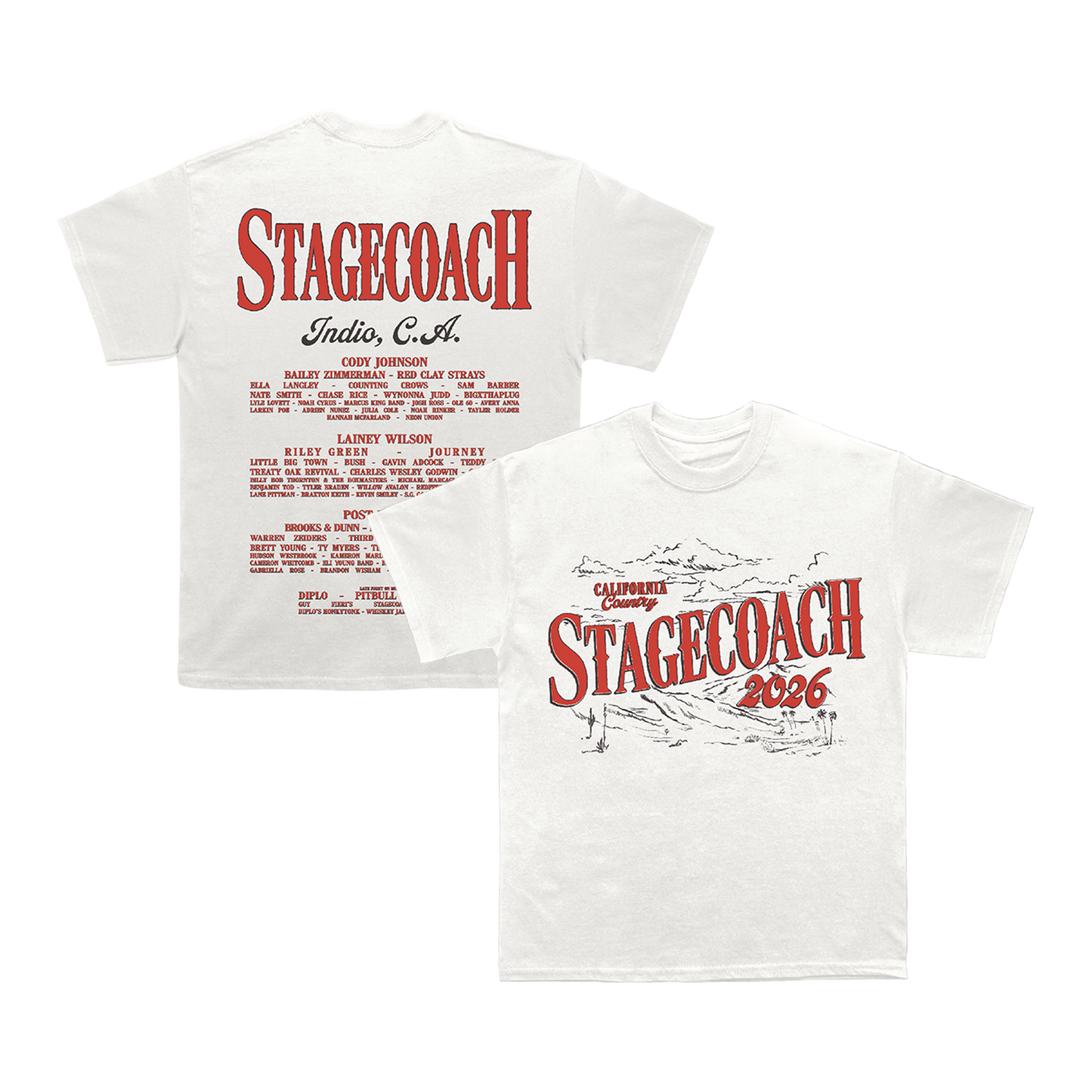 California Country 2026 Lineup Tee
